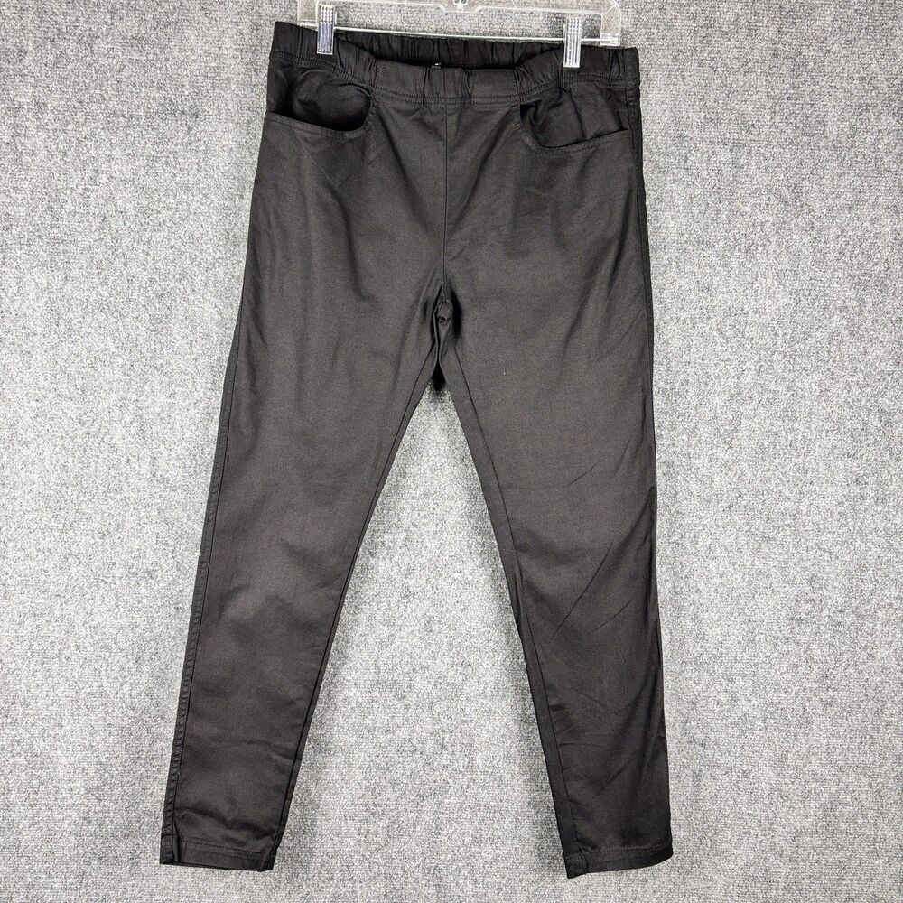 Paco Collection Womens S Black Pull On Leggings Ankle Pants Stretch NWT